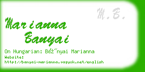 marianna banyai business card